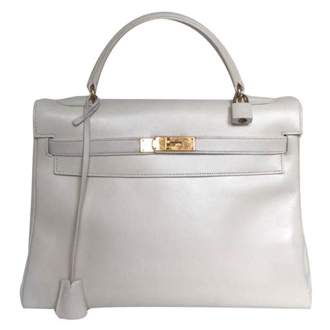 sac hermes kelly blanc|sac kelly Hermes gold.